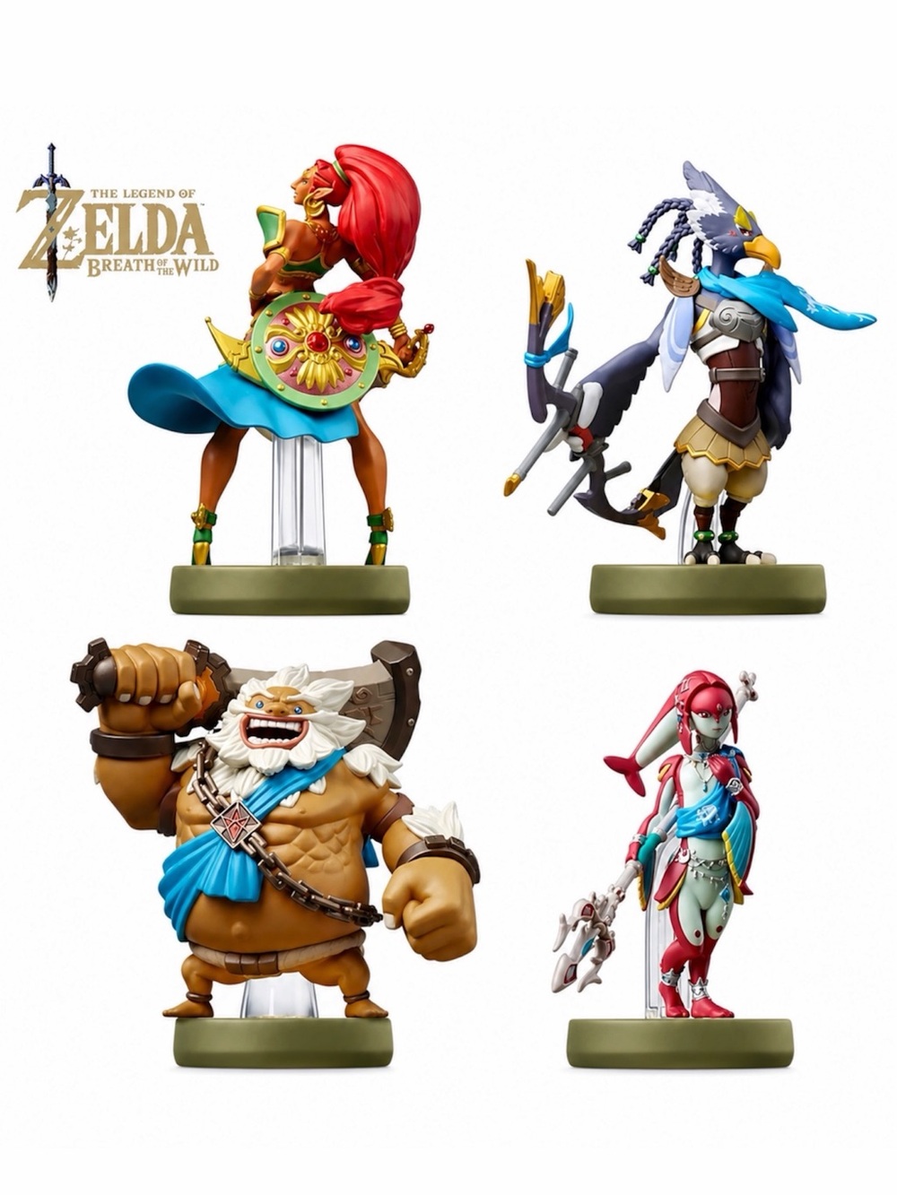 AMIIBO SET URBOSA, REVALI, MIPHA & DARUK (THE LEGEND OF ZELDA) - PRE-OWNED